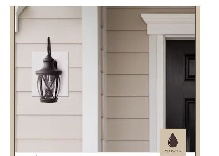 Allen+roth Castine 3-Light 23.75" Oil-rubbed Bronze Hardwired Outdoor Wall Light