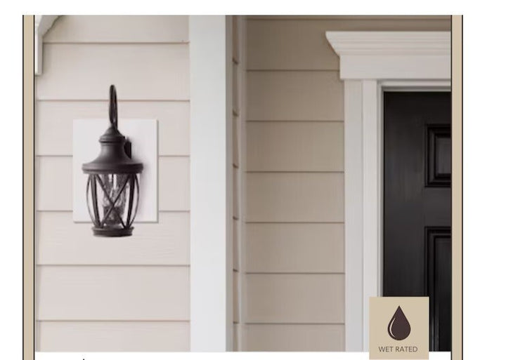 Allen+roth Castine 3-Light 23.75" Oil-rubbed Bronze Hardwired Outdoor Wall Light