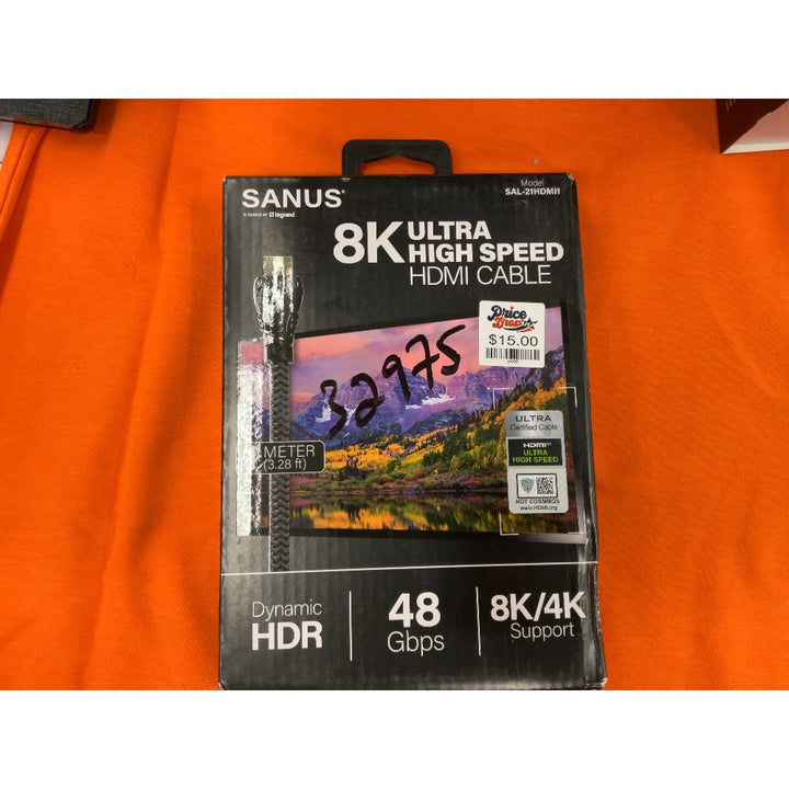 Sanus 8K ULTRA HIGH SPEES HDMI to HDMI 3.28-ft Black - 48 Gbps SAL-21HDMI1