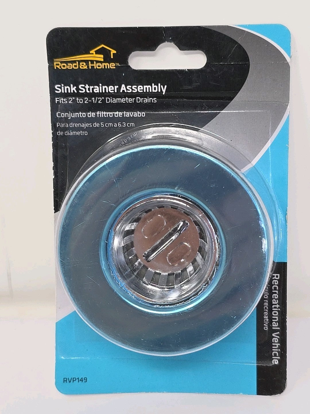 Sink Strainer Assembly Fits 2" to 2 1/2" Diameter Drains NEW RV's Road & Home