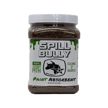 Spill Bully All Natural Coconut Pith Paint Absorbent - Pour  Mix & Sweep - Cleans up to 2 Quarts of Paint