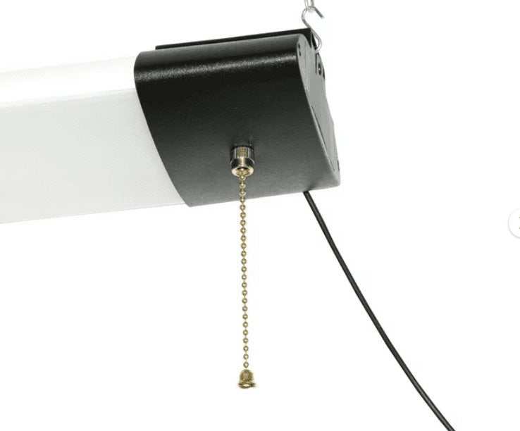 Hyper Tough 1000 Lumen Solar Slim LED Shop Light  Polycrystalline Silicon Panel  Brightness Adjustment  3.05m Power Line  Energy-Efficient Design