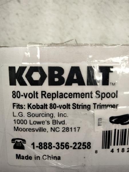 Kobalt 80-volt Replacement Spool - Fits Kobalt 80-volt String Trimmer Retail $19.00