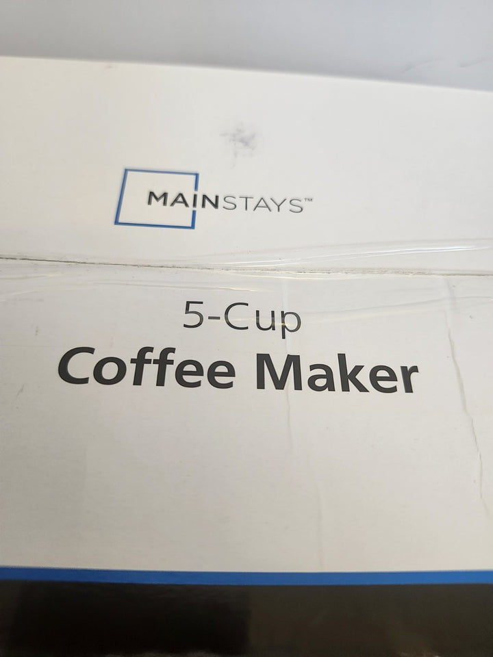 White 5-Cup Drip Coffee Maker (White)