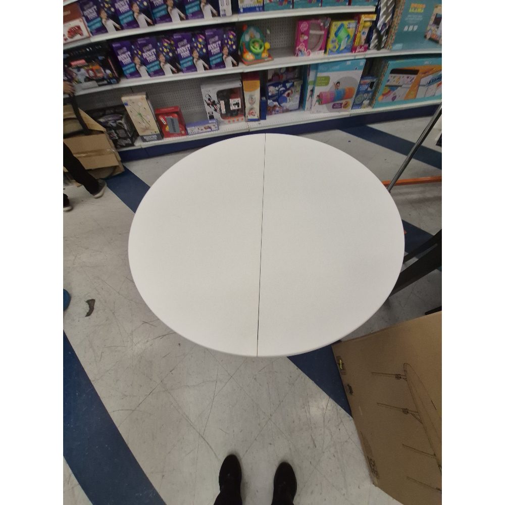 Mainstays 4 Foot Fold In Half Round Table