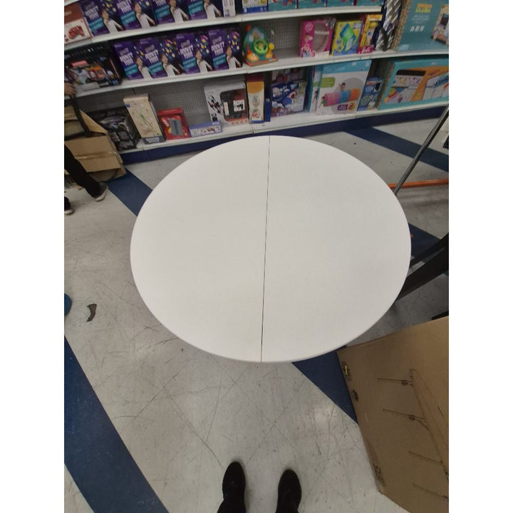 Mainstays 4 Foot Fold In Half Round Table