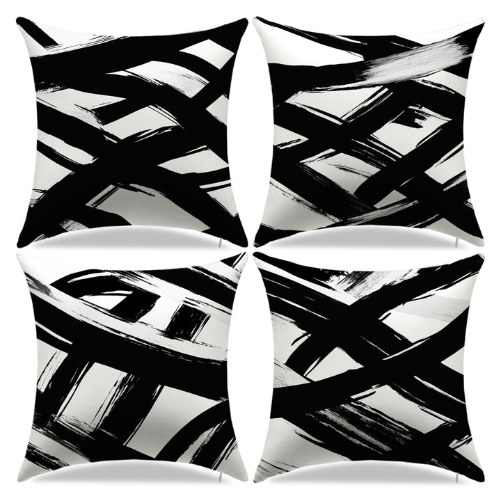 YAJTJX Marble Texture Sofa Throw Pillow Covers Blue Gray and Gold Decorative Pillow Covers 18x18 lnch Set of 4 Home Decor Living Room Sofa Couch Bed Cushion Cover Pillowcase Retail $26.00