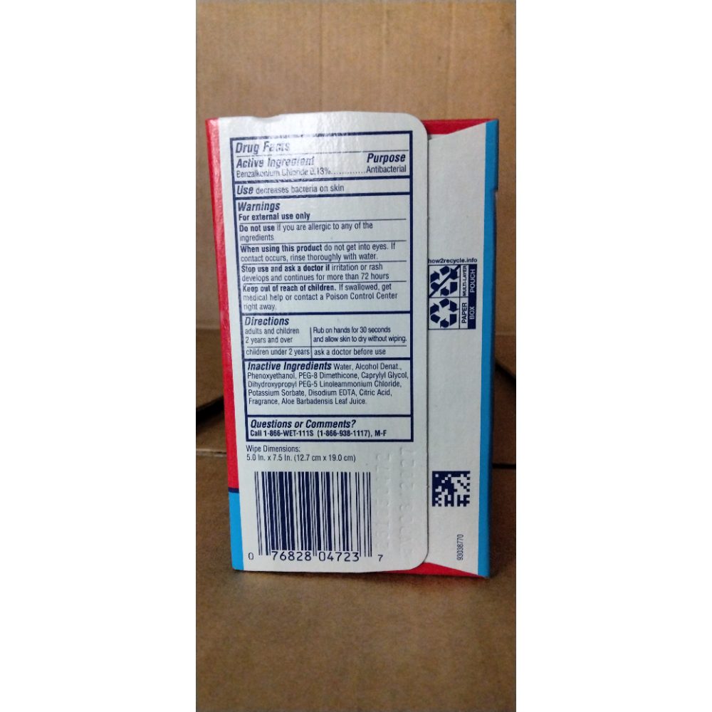 Wet Ones Antibacterial Hand and Face Wipes Singles, 24 Count Retail $5.00