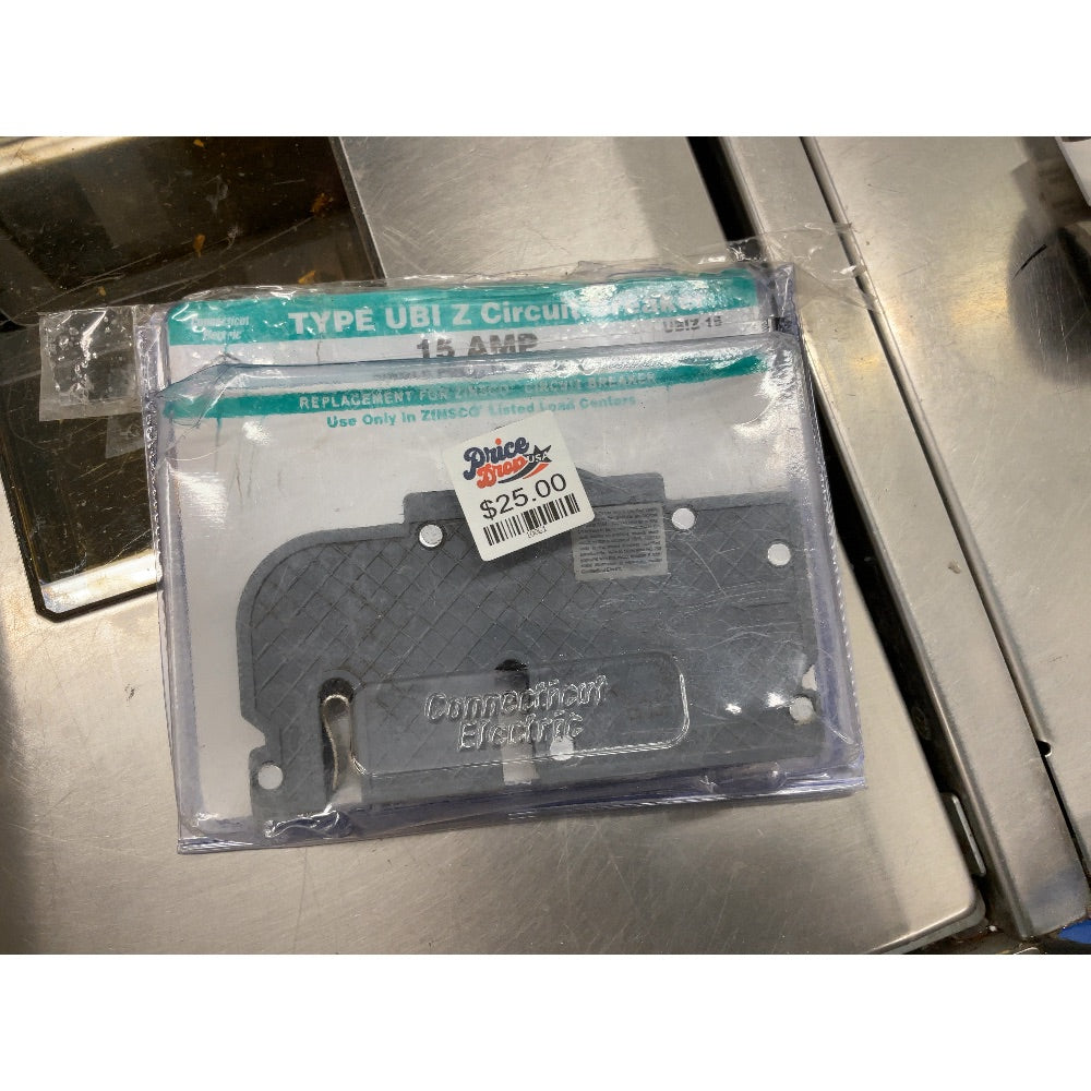 Connecticut Electric UBIZ 15 - 15 Amp Circuit Breaker - Replacement for Zinsco Listed Load Centers