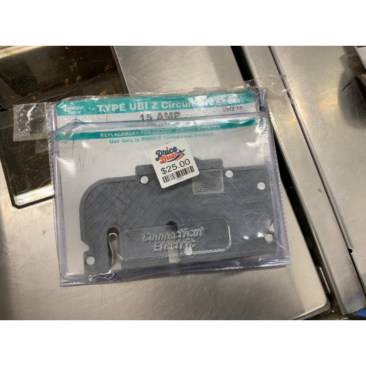 Connecticut Electric UBIZ 15 - 15 Amp Circuit Breaker - Replacement for Zinsco Listed Load Centers