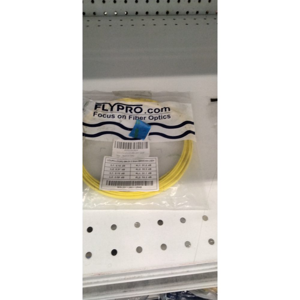 FLYPROFiber- 4M OS2 Fiber Patch Cable LC to LC, Length Options: 0.2m-300m, 1G/10GB Single Mode Duplex 9/125um SMF Fiber Optic Cable Cord LSZH 4Meter(13ft)