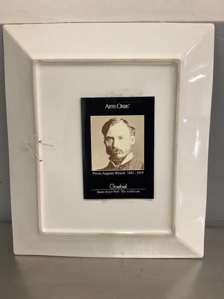Goebel Artis Orbis Renoir "Petit Dejeuner des Canotier" Limited Edition Plate Retail $75.00