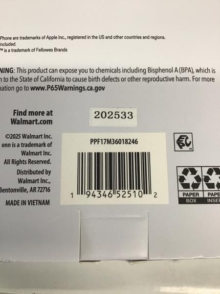 onn 17 Pro Max Phone Case - 10' Drop Protection, Floral Design Retail $9.00