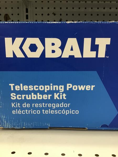 Kobalt Telescoping Power Scrubber Kit - 24v, Includes 2.0 Ah Battery and Charger Retail $79.00