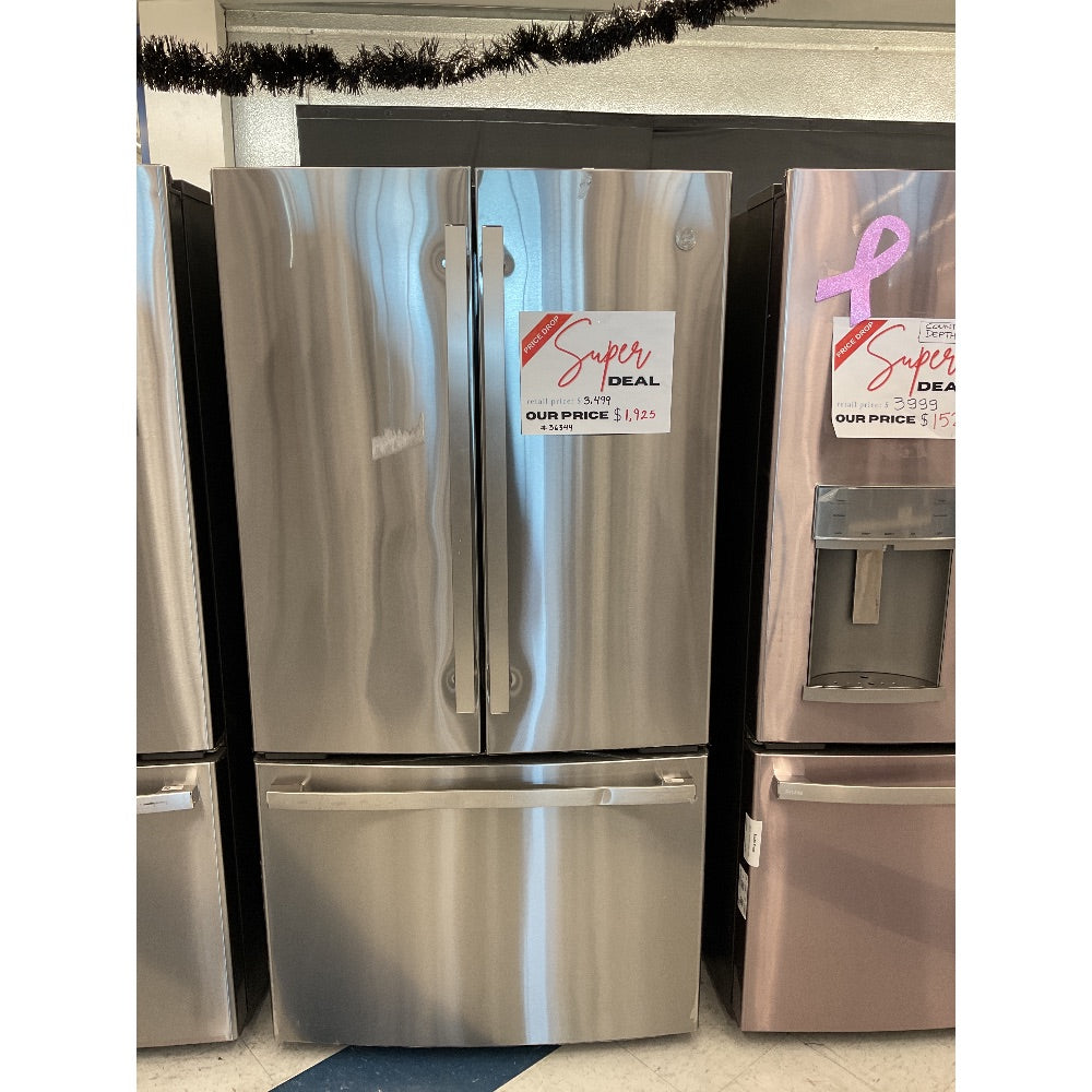 GE Refrigerator, French Door, Stainless Steel