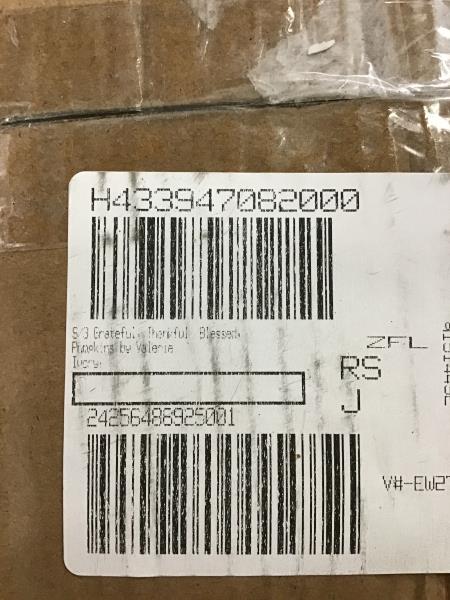 Valerie Parr Hill S 3 Grateful, Thankful, Blessed Pumpkins - Ivory Retail $45.00