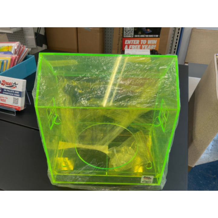 Unknown Brand - Acrylic Raffle Box - Neon Yellow-Green