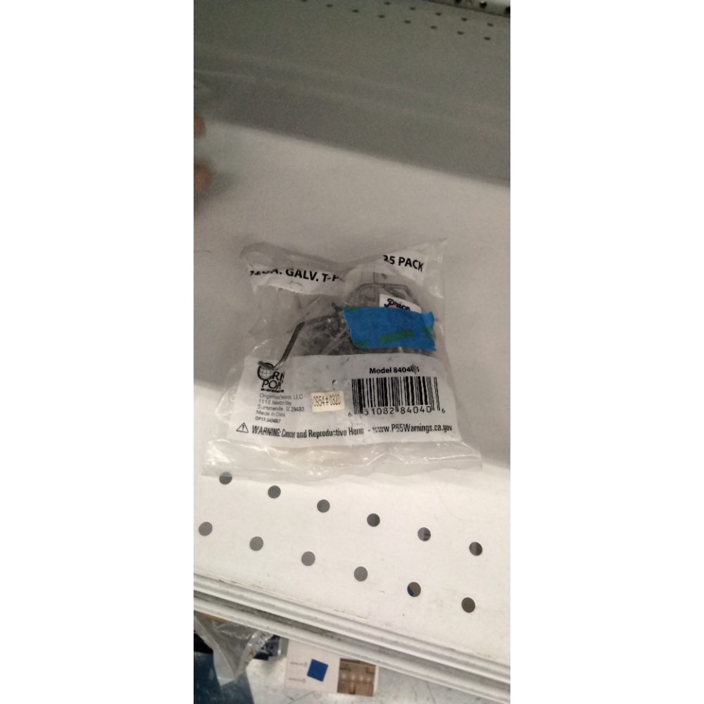 4 Packs  Origin Point 840406 12 GA. Galv. T-Post Clips 25 Clips Each