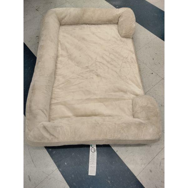 EHEY CIGA Dog Bed - Plush Pet Bed with Bolsters, Comfortable , Beige Retail $60.00
