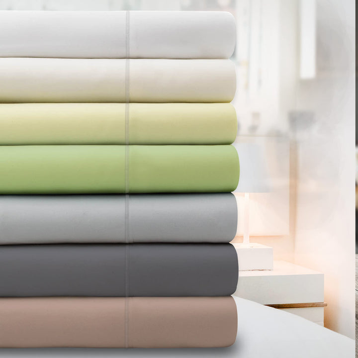 Standard Pillowcase Set, 400TC 100% Cotton Pillowcases, Hotel Quality Snow White Pillowcase Set, Skin Friendly Percale Pillowcase Set