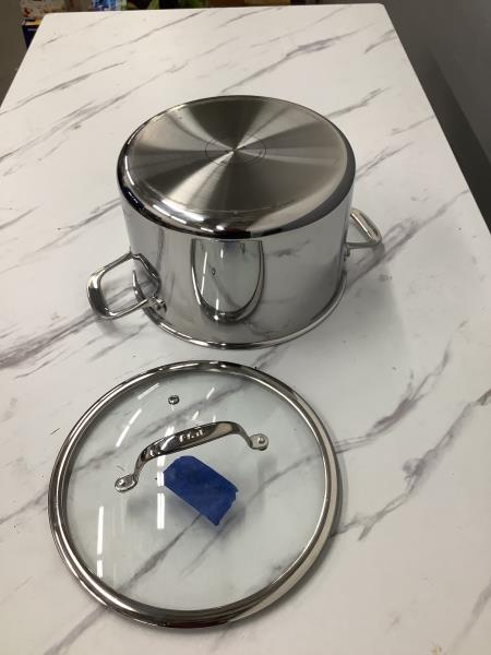 T-fal Stainless Steel Stockpot with Glass Lid Retail $60.00