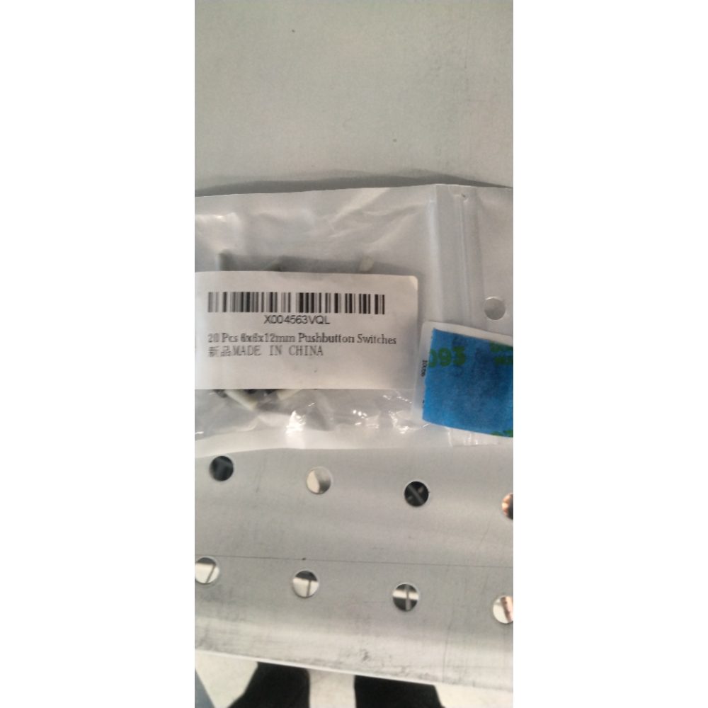 UMMEI 20 Pcs 6x6x12mm Pushbutton Switches