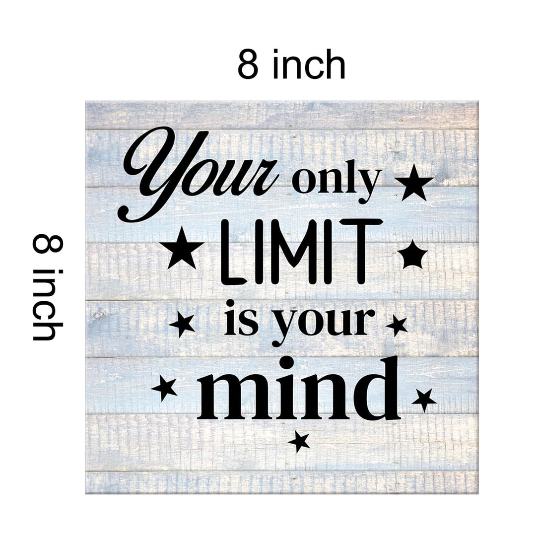 VAHATAN Inspirational Wall Art Office Decor Motivational Canvas Poster Painting Print Framed Ready to Hang Positive Desk Decorations for Office Cubicle Dorm Classroom (8 X 8 Inch)