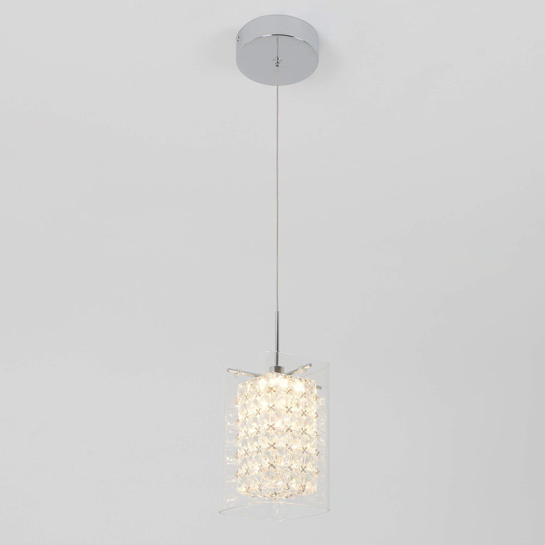 Artika Bubble Cube Pendant Light, 4, Chrome