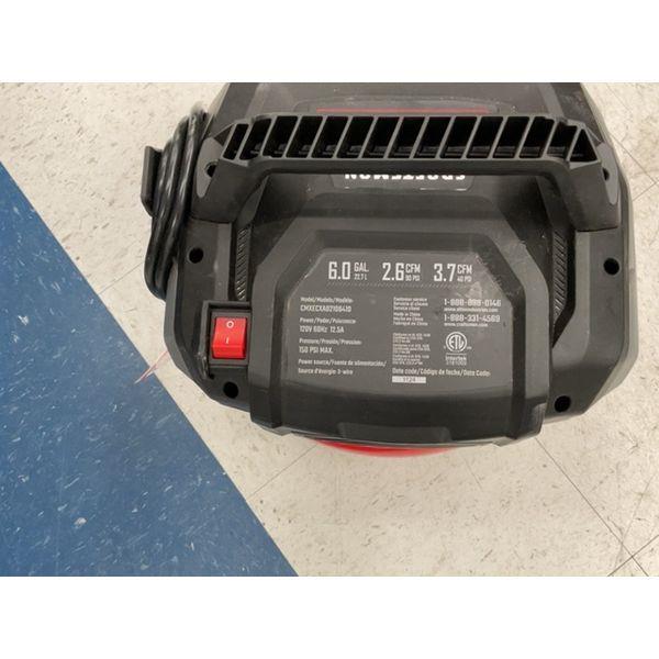 Craftsman 6.0 Gallon Air Compressor - 1.0 HP, 150 PSI, Red Retail $120.00