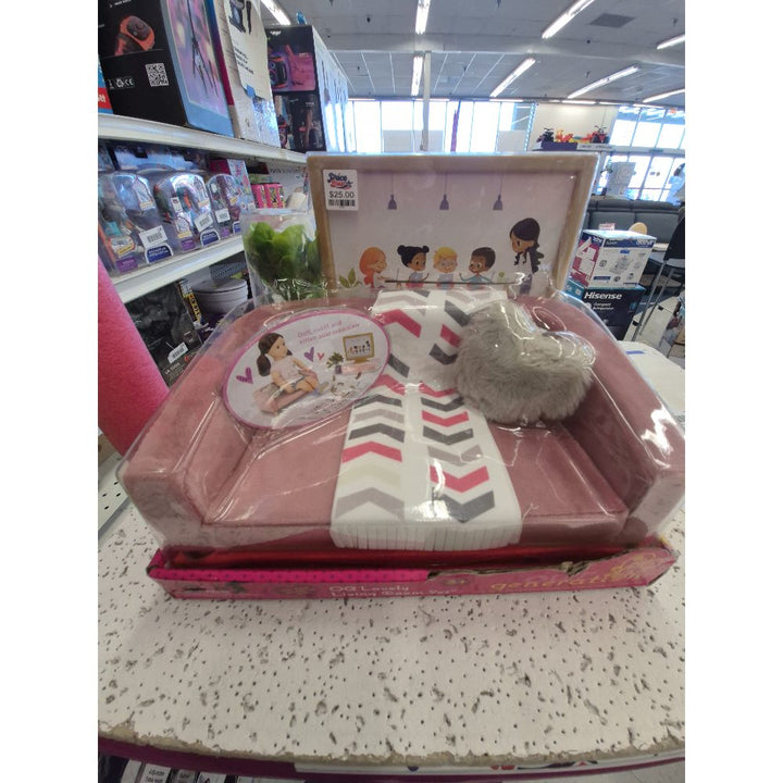 Our Generation Doll Sofa, Mini Furniture Set, Pink - Accessory