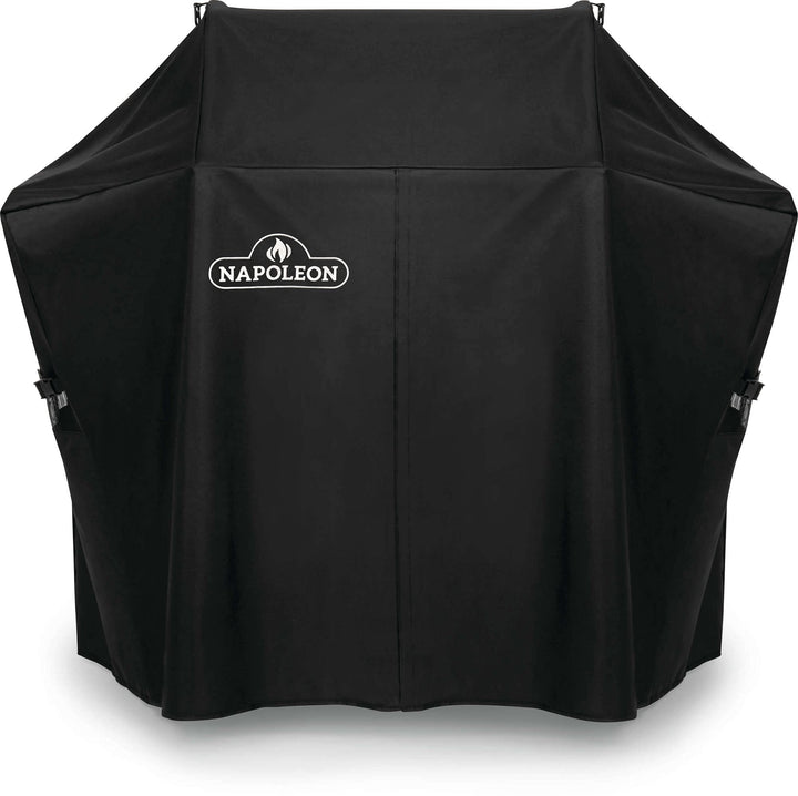 Napoleon Premium BBQ Grill Cover for Rogue 425 Series, Black, Water Resistant, UV Protected, Air Vents, Velcro Closure