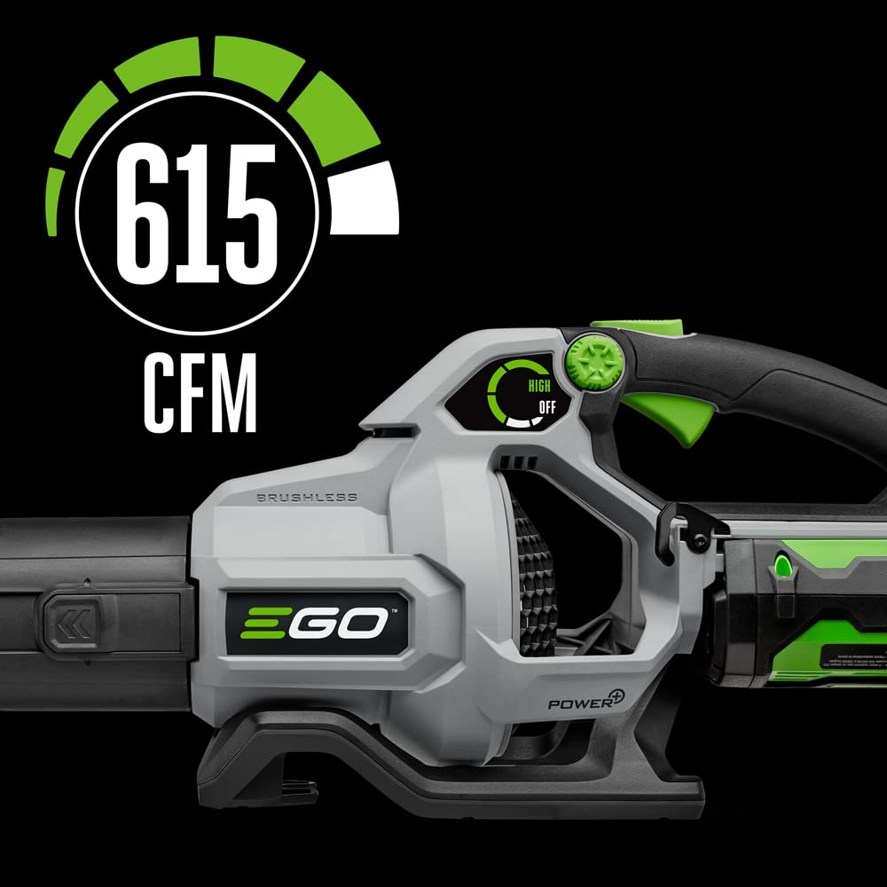 EGO Power+ LB6151 615 CFM Variable-Speed 56-Volt Lithium-ion Cordless Leaf Blower with 2.5Ah Battery and Charger Included