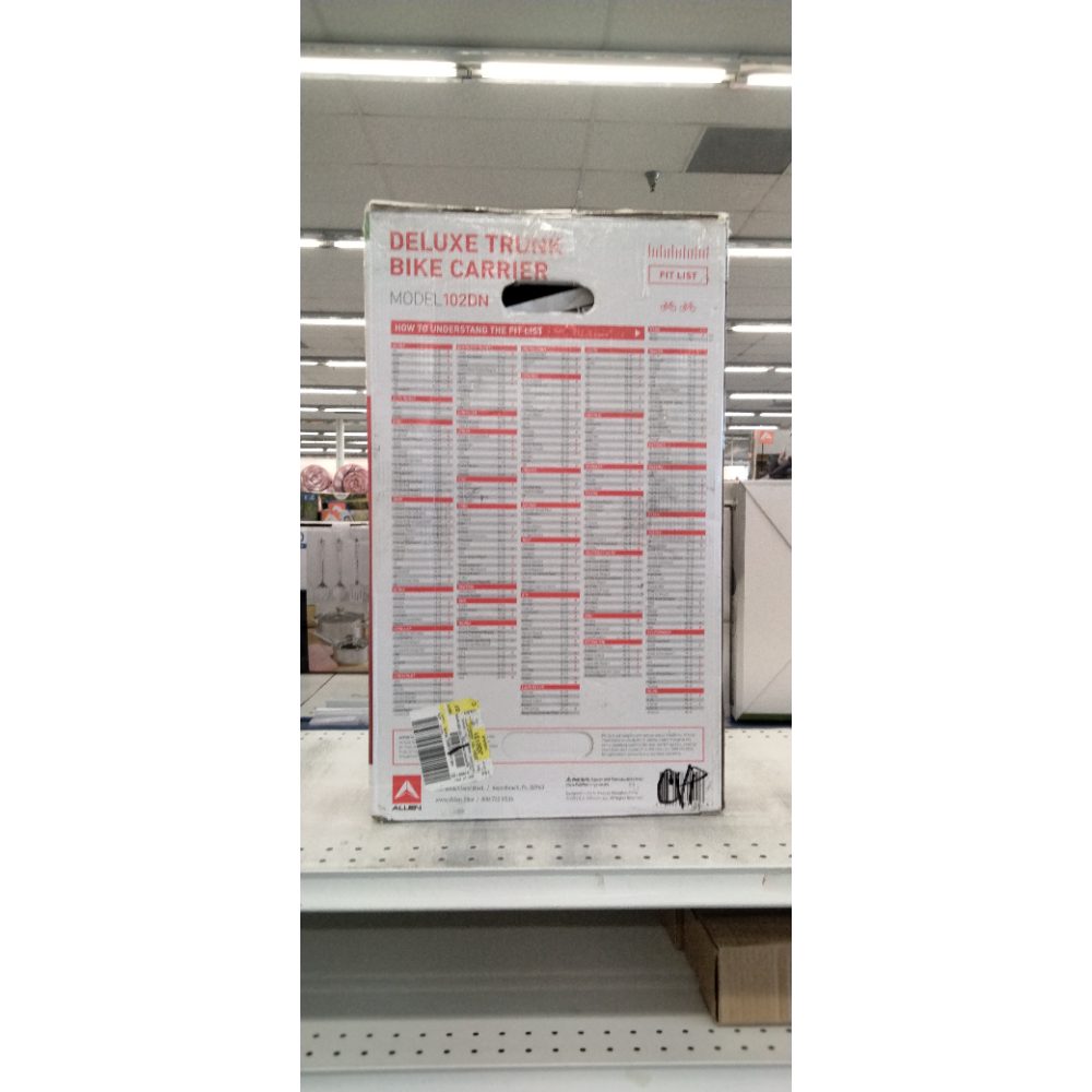 Allen Sports Deluxe 2-Bicycle Trunk Mounted Bike Rack Carrier  Model 102DN  Black