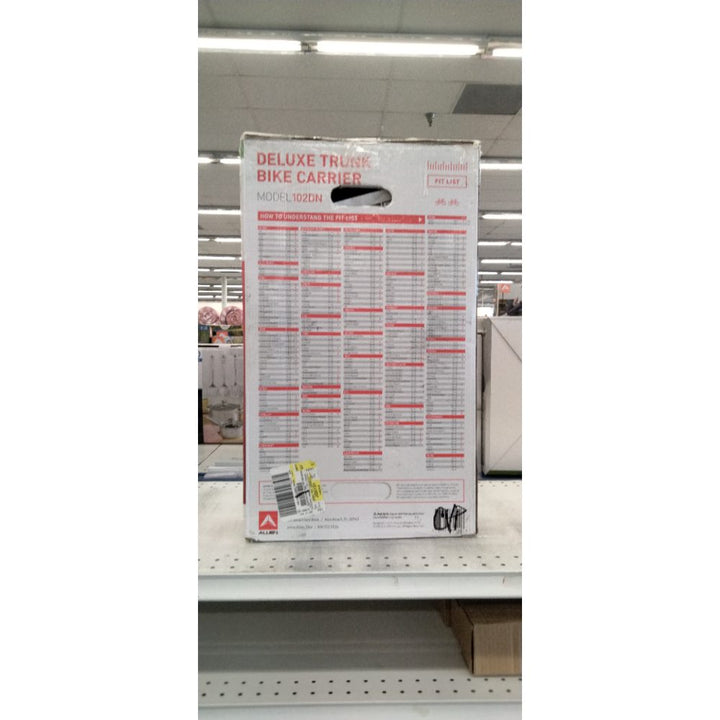 Allen Sports Deluxe 2-Bicycle Trunk Mounted Bike Rack Carrier  Model 102DN  Black