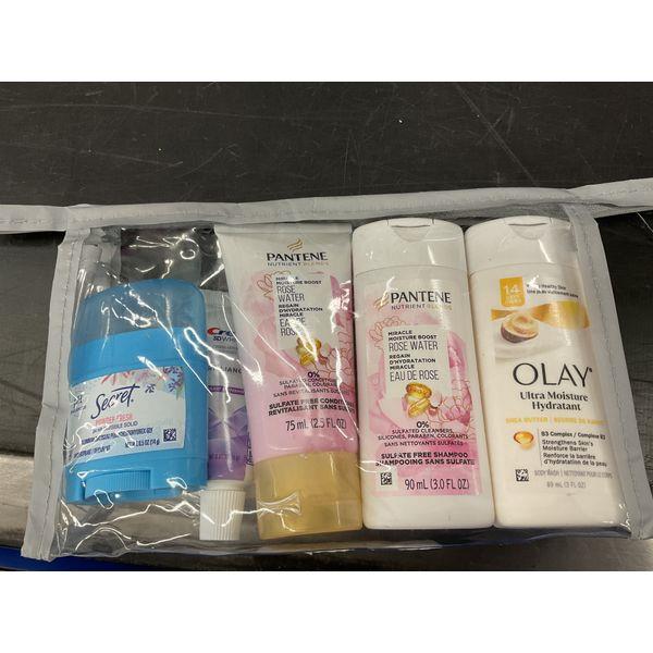 Convenience kit international women’s deluxe kit 7pc kit Featuring: sulfate free hair, face & body, oral care, travel size. Travel essentials Retail $15.00