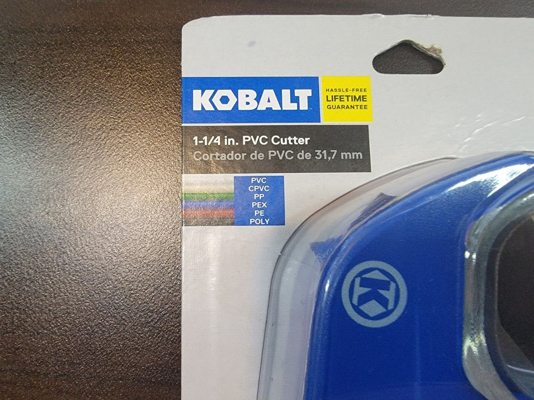 KOBALT Tools 1 1/4" PVC Cutter  2146973  NEW   #58704 * Quick Change Blade