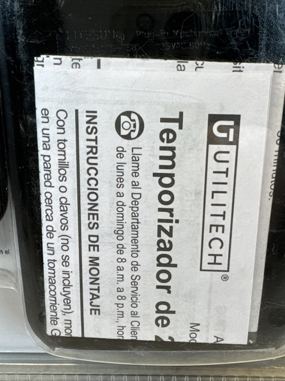 Utilitech Outdoor 24 Hour Manual Timer Two Grounded Outlets up to 48 Times / 24H