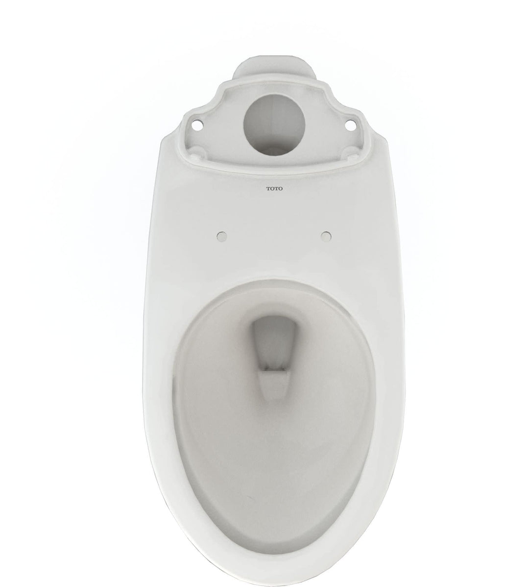 TOTO Drake Elongated Universal Height TORNADO FLUSH Toilet Bowl with CEFIONTECT, Cotton White - C776CEFG#01