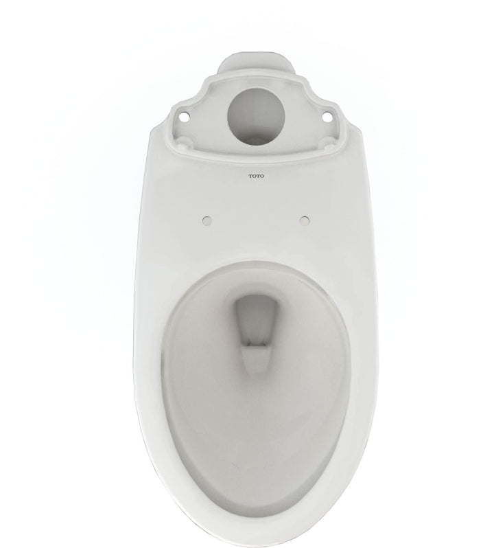 TOTO Drake Elongated Universal Height TORNADO FLUSH Toilet Bowl with CEFIONTECT, Cotton White - C776CEFG#01