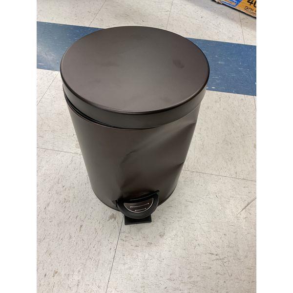 Step Trash Can - Foot Pedal, Soft Close, Brown