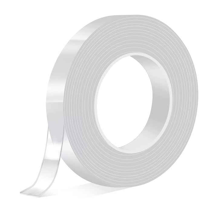 QEZEZA Nano Double Sided Tape (10' x 0.59'' x 0.08''), Multipurpose Removable Adhesive Tape for Home & Office, Use for Paste Posters, Photo Frames, Wall Stickers, Hooks and Gadgets