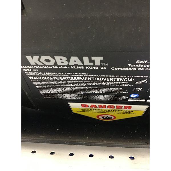 Kobalt KLMS 1024B-03 - Cordless Lawn Mower, Self-Propelled, 48V no box Retail $350.00