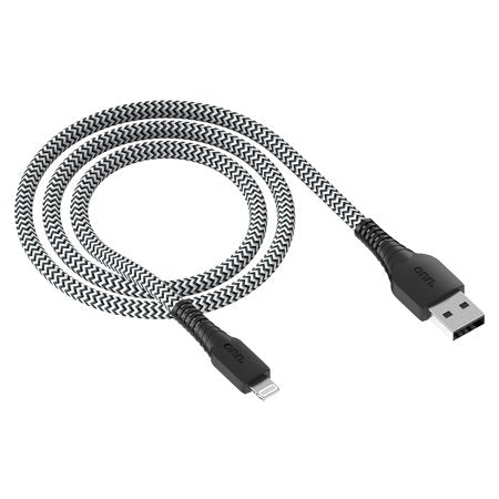 Onn WIABLK100026767 10  Lightning to USB Cable for iPhone/iPad/iPod  Black