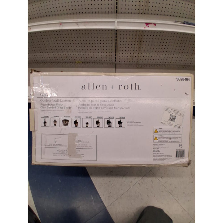 Allen+roth Castine 3-Light 23.75" Oil-rubbed Bronze Hardwired Outdoor Wall Light