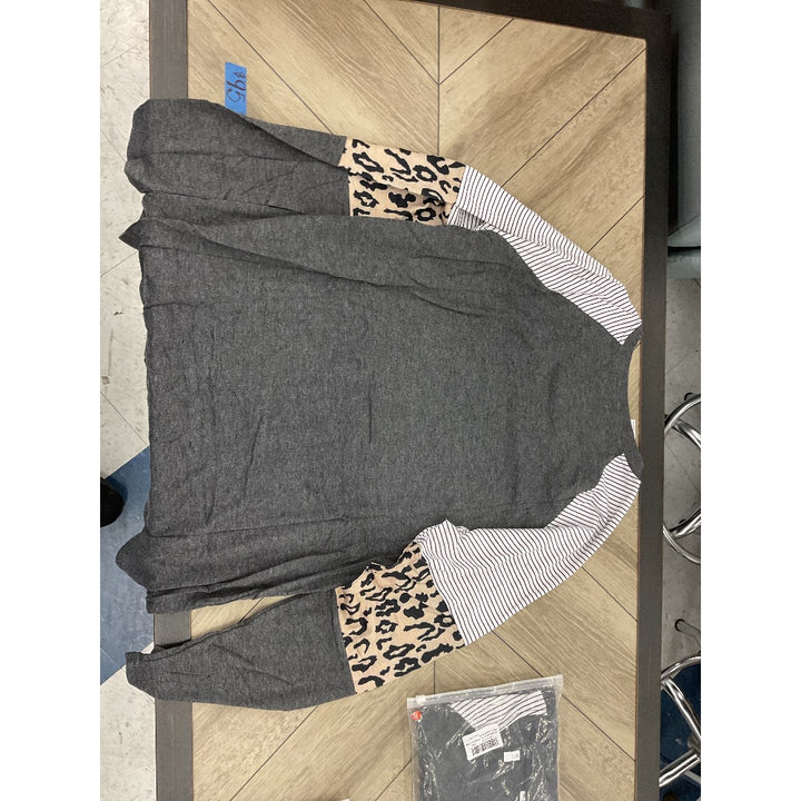 eBay Women's Merry Christmas Long Sleeve Top - Gray