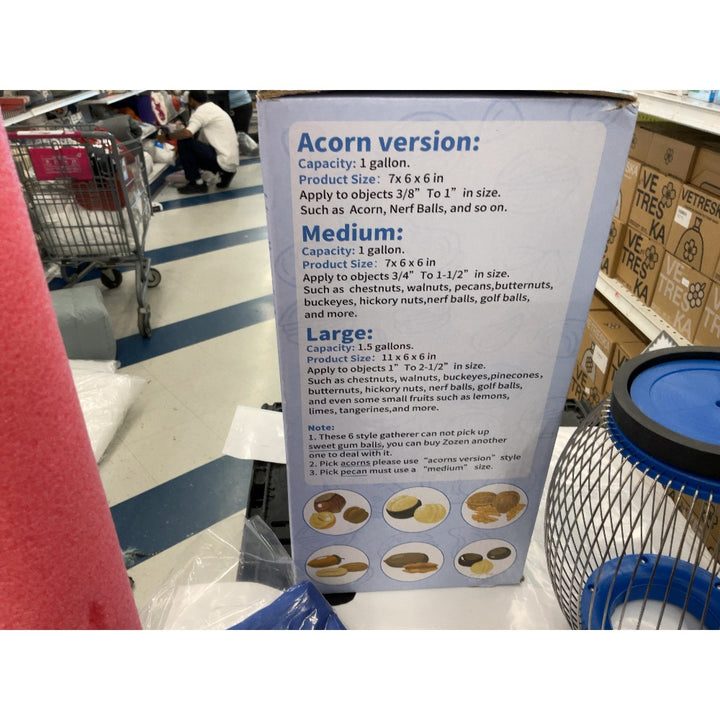 Gatherer Acorn Version - 1 Gallon Capacity, Objects 3/8" to 1" size