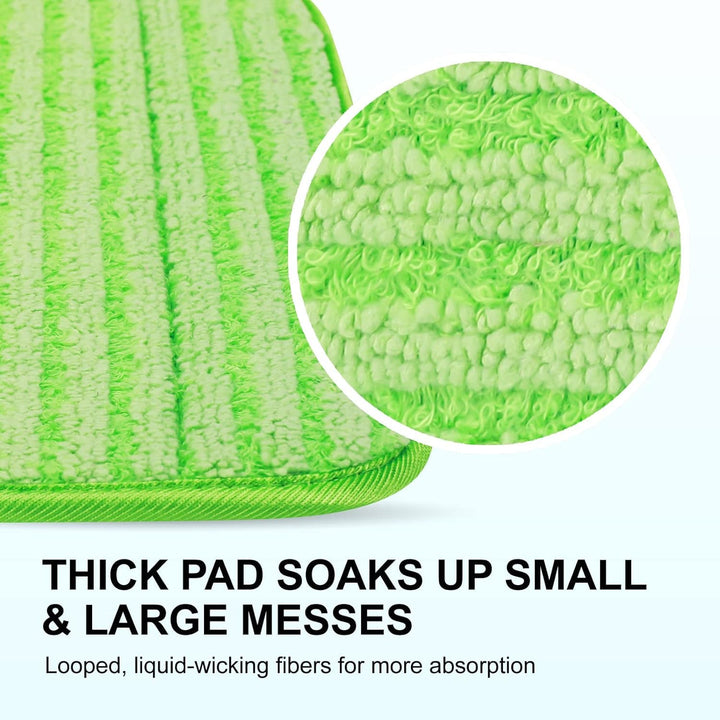 Star Maktion 3 Pack Rounded Corners Mop Pads Compatible with Swiffer Wet Jet Mops,Mop Pads for Wet & Dry Use Mop Pad Refills, Durable and Fitting for Home/Office Cleaning,Mop Replacement Heads Retail $13.00