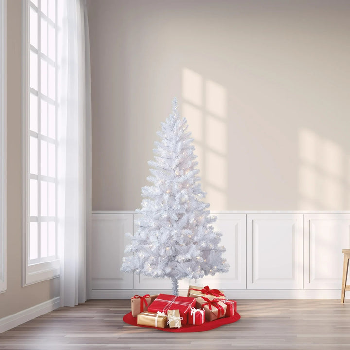 6.5ft Prelit White Madison Pine Artificial Christmas Tree Color-Changing LEDs Retail $99.00