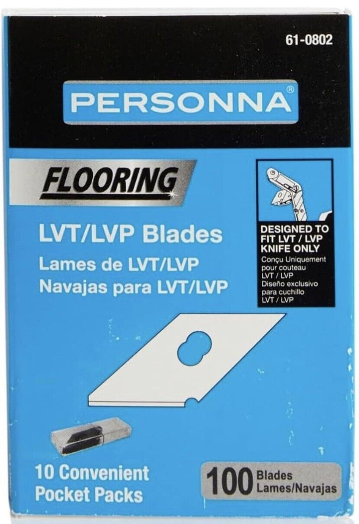 100 PERSONNA LVT/LVP Knife Blades Steel Laminate Flooring Cutter New