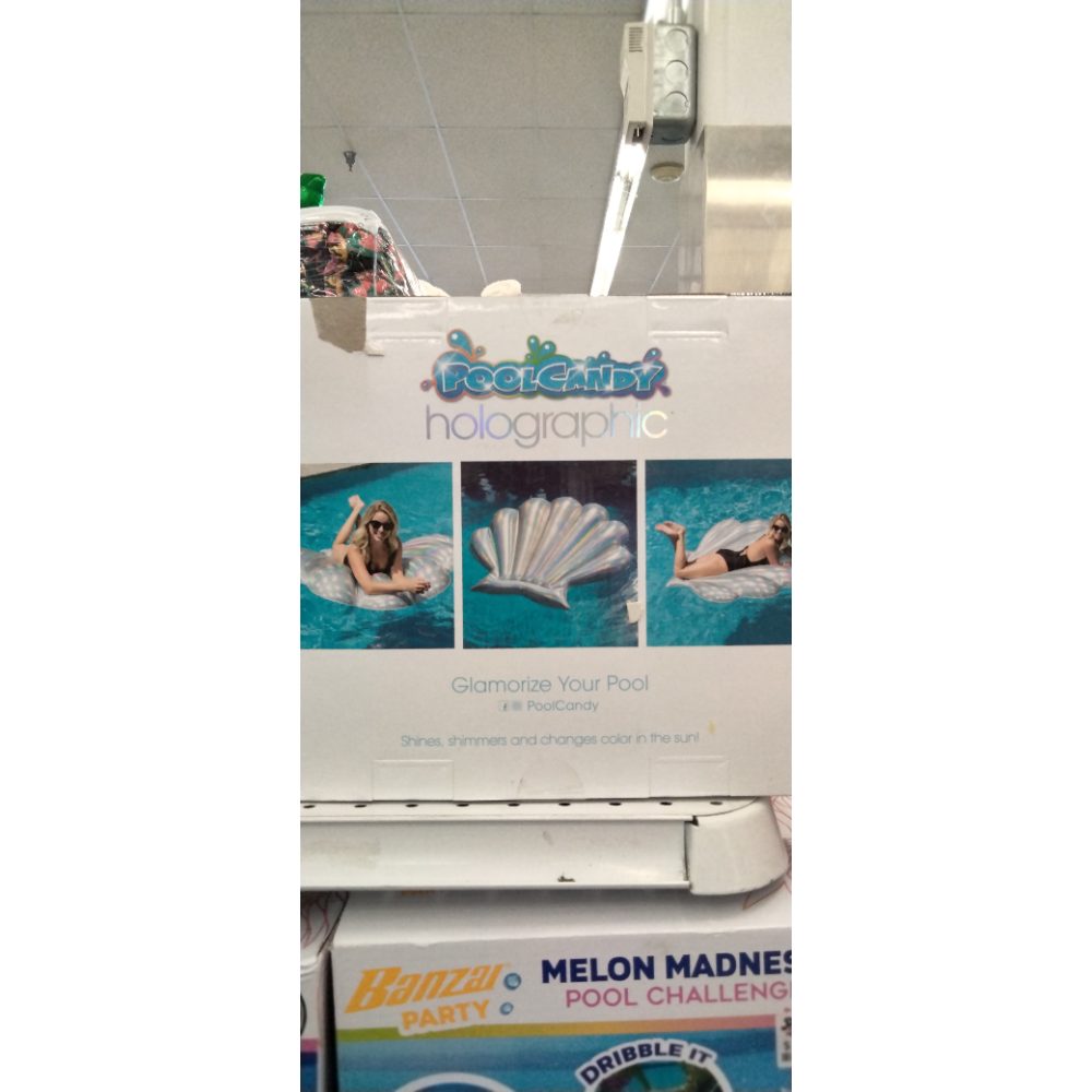 PoolCandy Holographic Deluxe Seashell Float